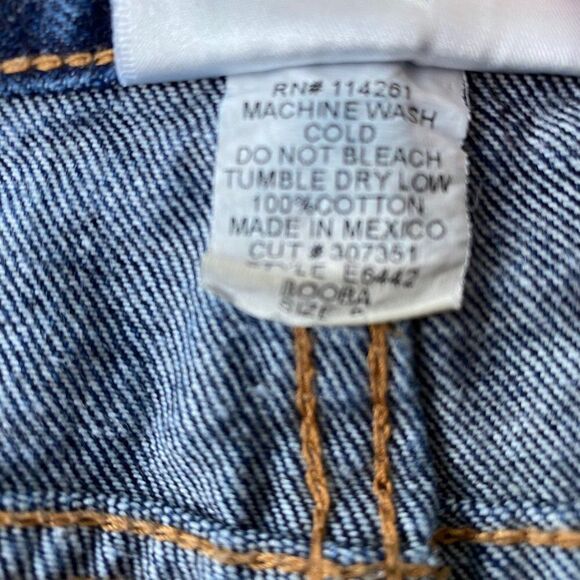 Jeanology Womens Blue Dark Wash Denim Jeans SZ 8 - Picture 7 of 10